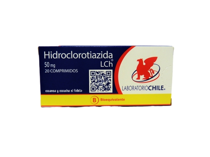 HIDROCLOROTIAZIDA 50 MG X 20 COMPRIMIDOS