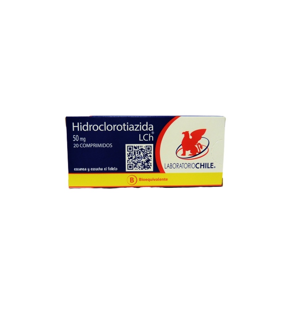HIDROCLOROTIAZIDA 50MG X20 COMPRIMIDOS HIDROCLOROTIAZIDA 50MG X20 COMPRIMIDOS