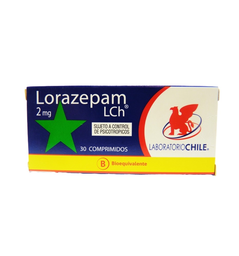 LORAZEPAM 2MG X30 COMPRIMIDOS