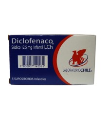 DICLOFENACO PEDIATRICO 12.5 MG X 5 SUPOSITORIOS