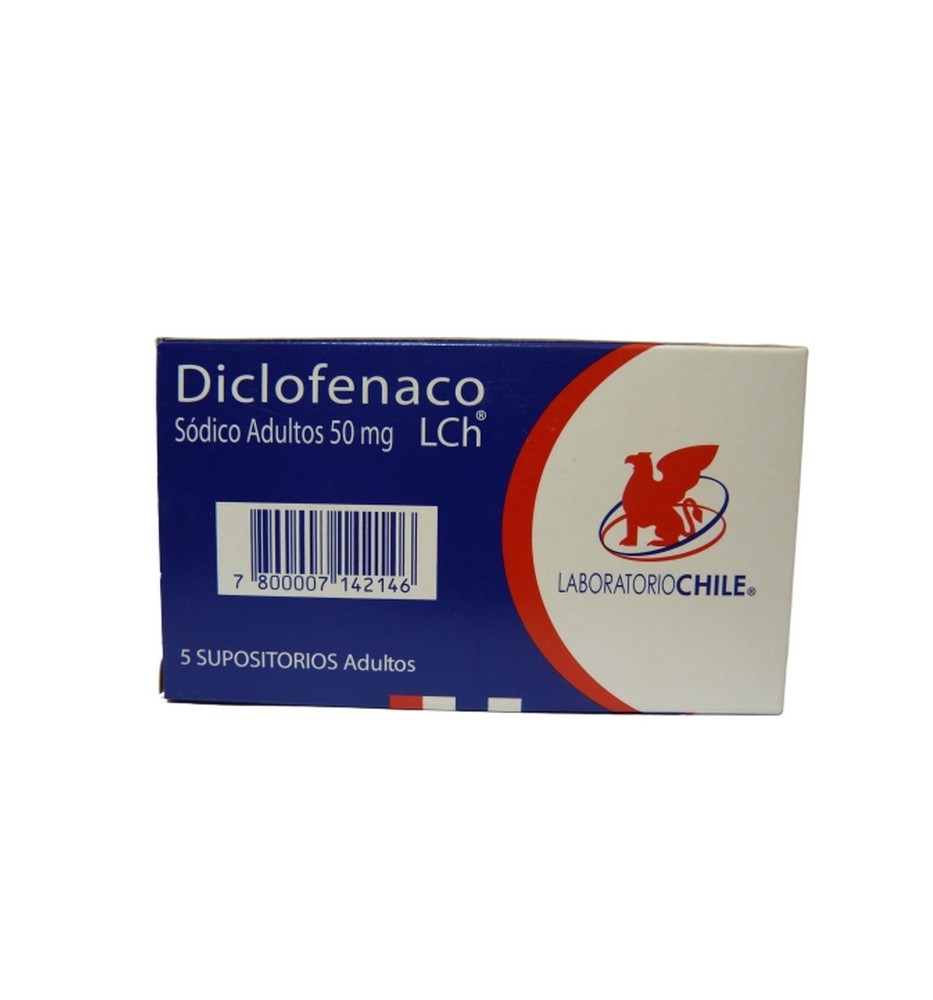 DICLOFENACO 50MG SUPOS X5 SUPOSITORIOS