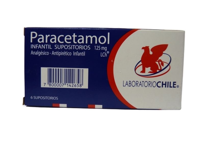 PARACETAMOL PEDIATRICO 125 MG X6 SUPOSITORIOS