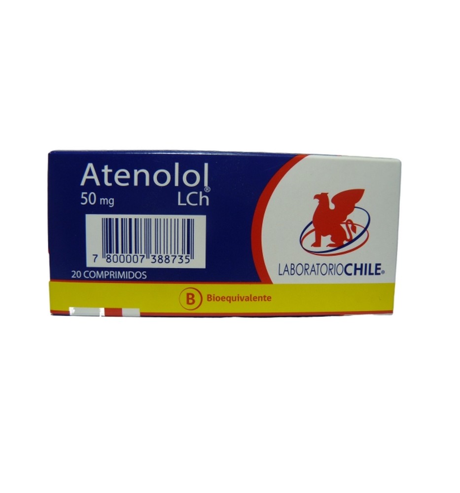 ATENOLOL 50MG X20 COMPRIMIDOS ATENOLOL 50MG X20 COMPRIMIDOS