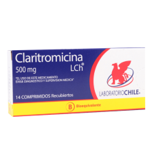 CLARITROMICINA 500 MG X 14 COMPRIMIDOS