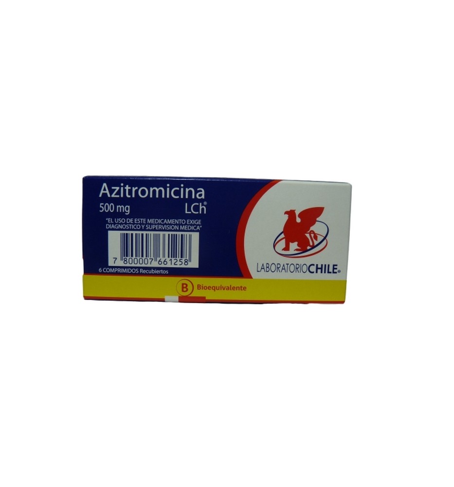AZITROMICINA 500MG X6 COMPRIMIDOS AZITROMICINA 500MG X6 COMPRIMIDOS