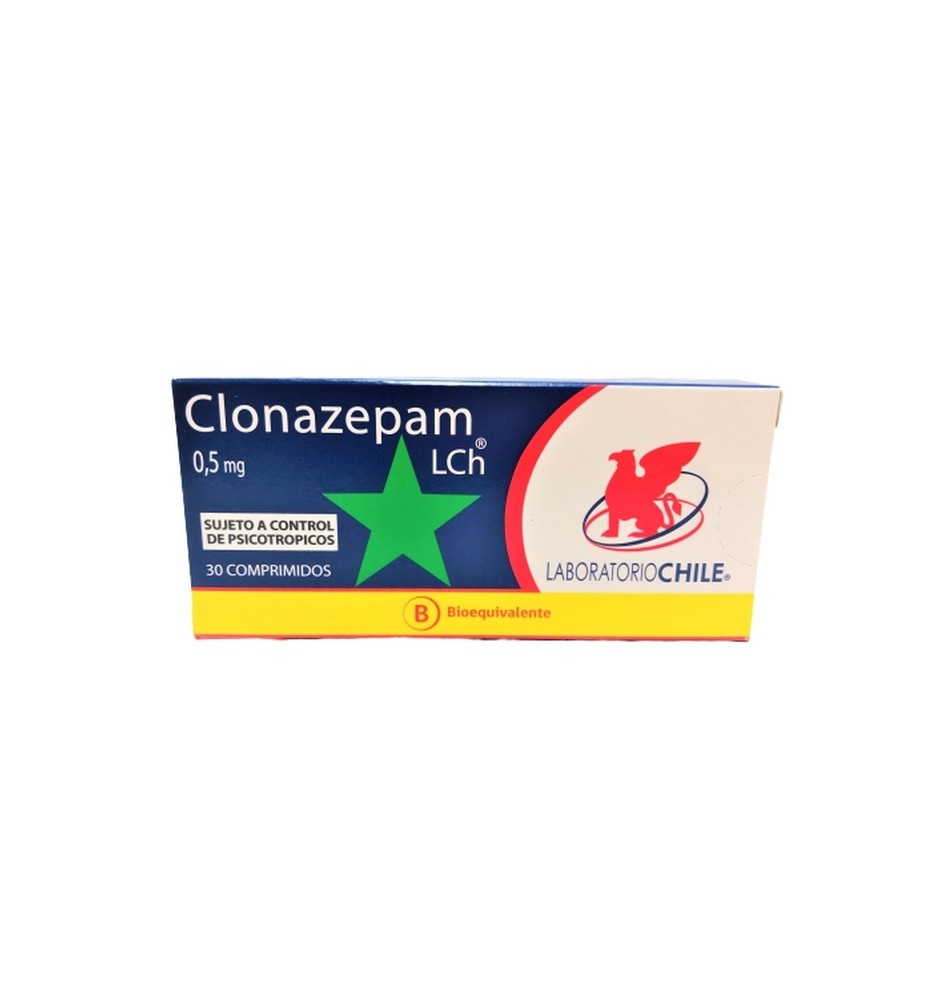 CLONAZEPAM 0.5MG X30 COMPRIMIDOS CLONAZEPAM 0.5MG X30 COMPRIMIDOS