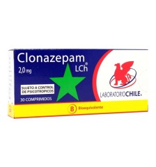 CLONAZEPAM 2MG X30 COMPRIMIDOS