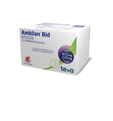 AMBILAND BID 875 MG / 125 MG X 14 COMPRIMIDOS DISPERSABLES