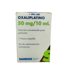 OXALIPLATINO 5 MG  /ML X 1 AMPOLLA