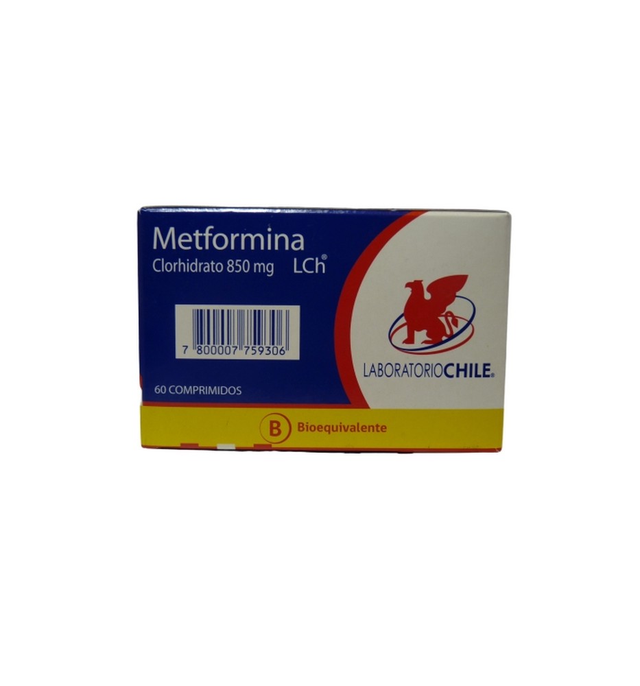 METFORMINA 850 MG X60 COMPRIMIDOS RECUBIERTOS