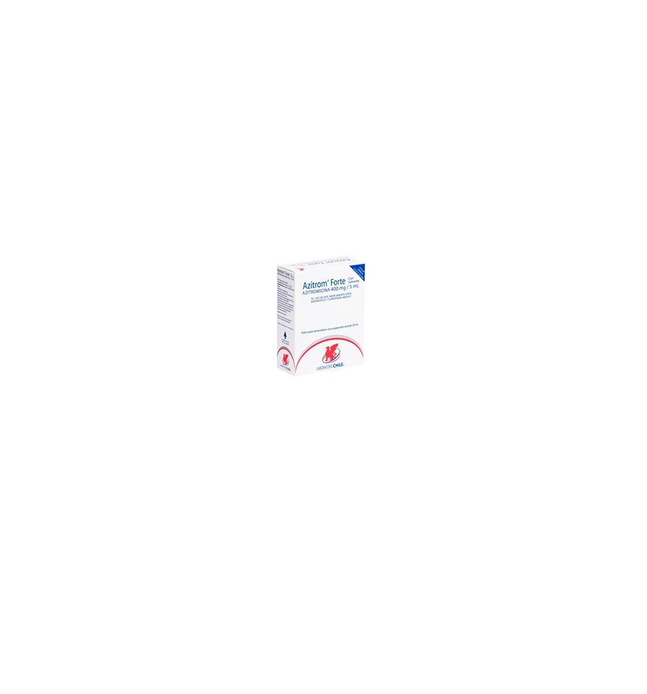 AZITROM FORTE 400 MG / 5 ML X 30 ML SUSPENSION ORAL AZITROM FORTE 400 MG / 5 ML X 30 ML SUSPENSION ORAL
