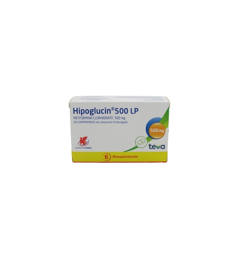 HIPOGLUCIN LP 500MG X30 COMPRIMIDOS