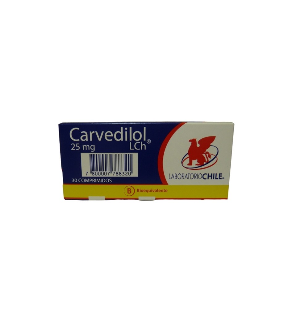 CARVEDILOL 25MG X30 COMPRIMIDOS