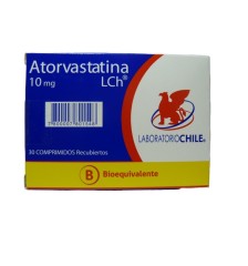 ATORVASTATINA 10MG X30 COMPRIMIDOS
