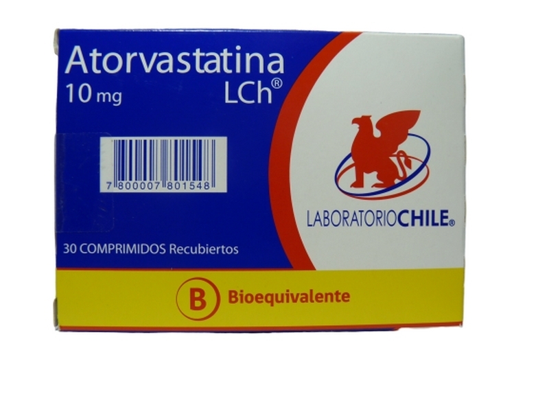 ATORVASTATINA 10 MG X 30 COMPRIMIDOS