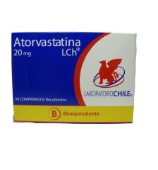ATORVASTATINA 20MG X30 COMPRIMIDOS