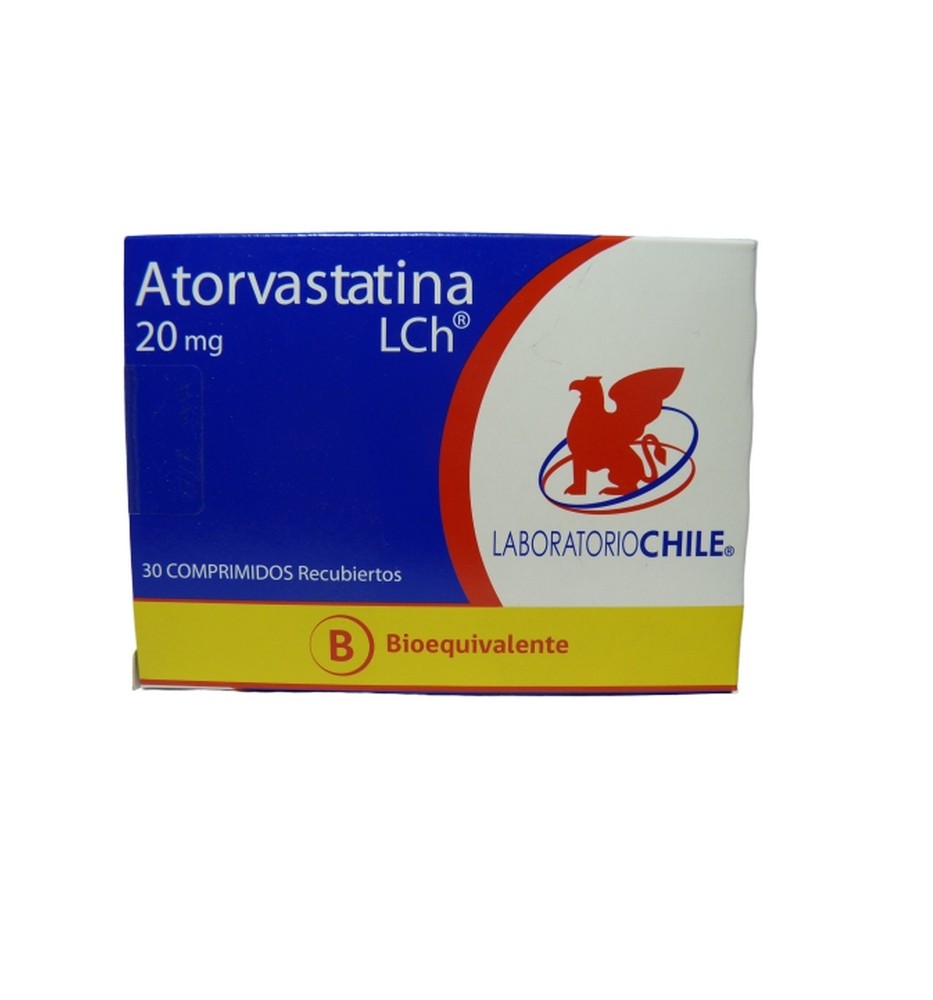ATORVASTATINA 20MG X30 COMPRIMIDOS