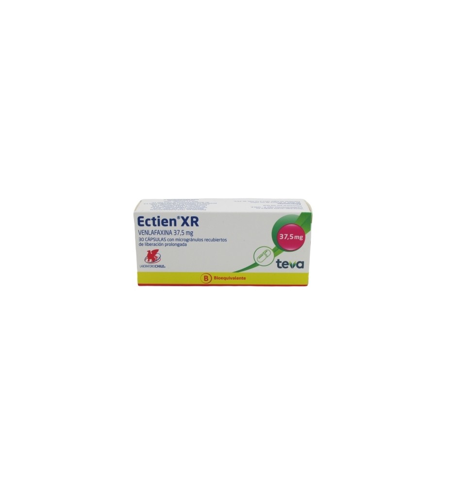 ECTIEN XR 37.5 MG X 30 CAPSULAS ECTIEN XR 37.5 MG X 30 CAPSULAS