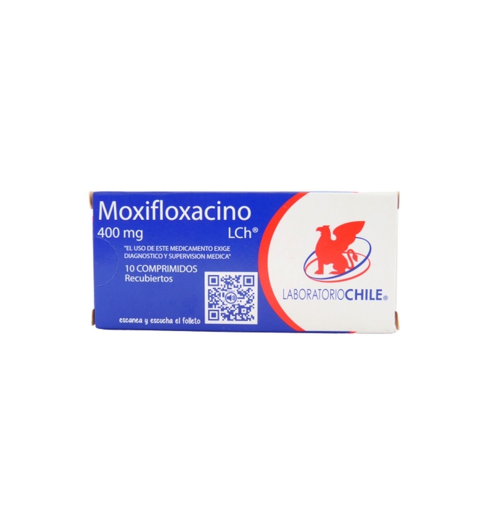 MOXIFLOXACINO 400 MG X10 COMPRIMIDOS RECUBIERTOS MOXIFLOXACINO 400 MG X10 COMPRIMIDOS RECUBIERTOS