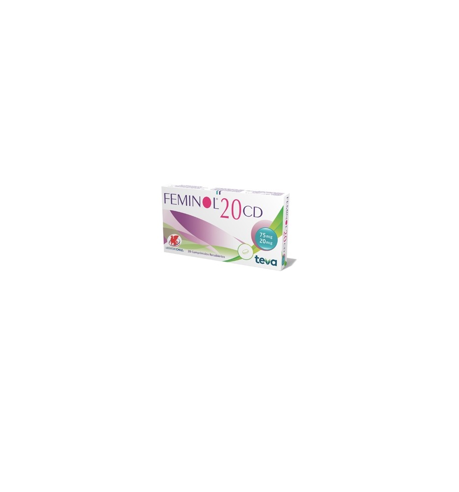 FEMINOL 20 CD X 28 COMPRIMIDOS RECUBIERTOS FEMINOL 20 CD X 28 COMPRIMIDOS RECUBIERTOS