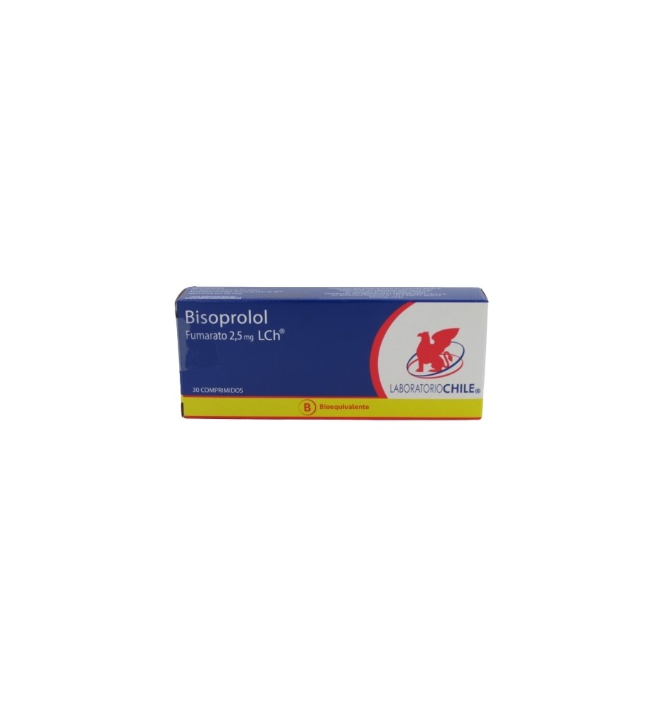 BISOPROLOL 2.5MG X30 COMPRIMIDOS RECUBIERTOS BISOPROLOL 2.5MG X30 COMPRIMIDOS RECUBIERTOS