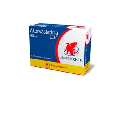 ATORVASTATINA 40 MG X 30 COMPRIMIDOS