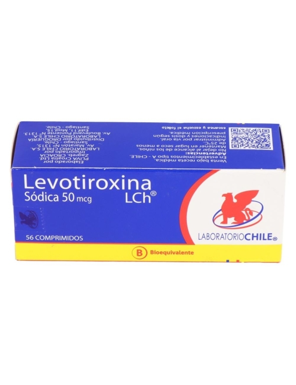 LEVOTIROXINA 50 MCG X 56 COMPRIMIDOS
