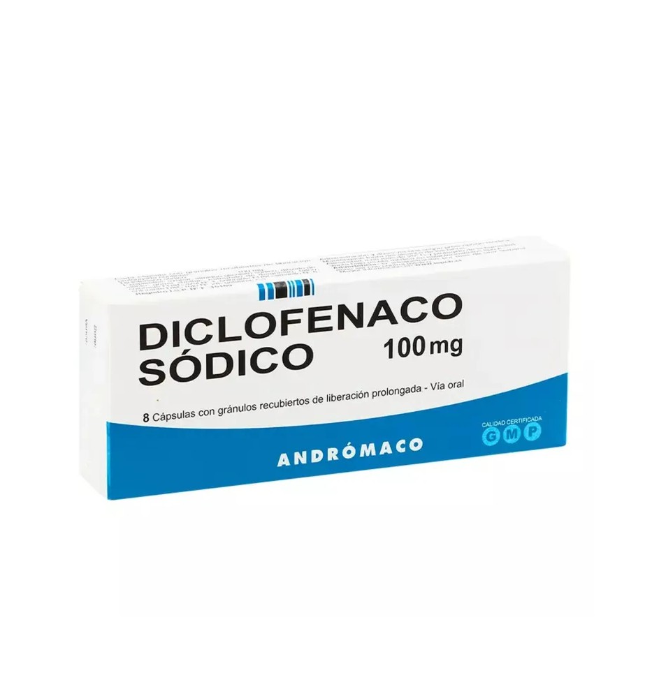DICLOFENACO RETARD 100MG X8 CAPSULAS DICLOFENACO RETARD 100MG X8 CAPSULAS
