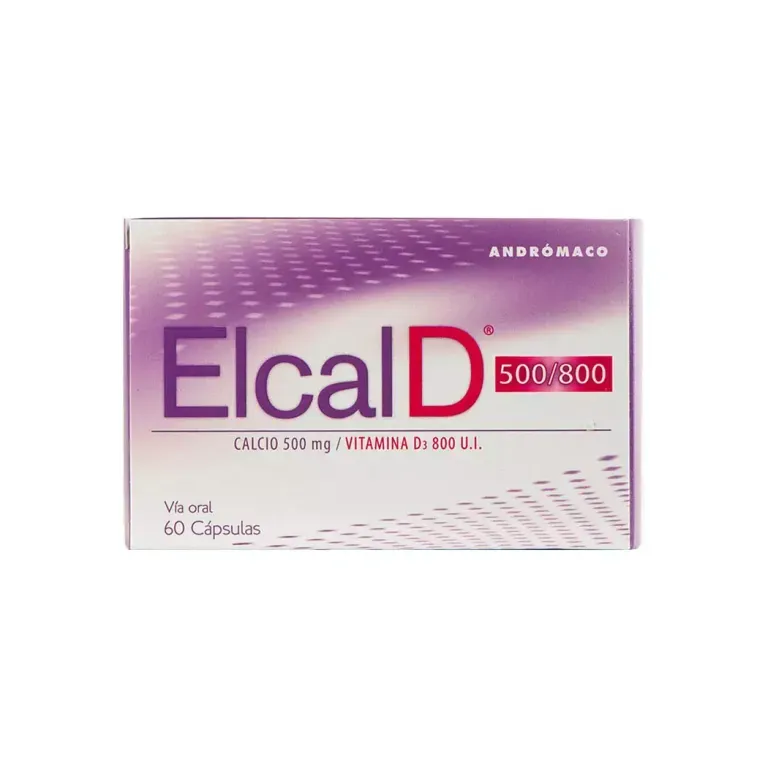 ELCAL D 500 MG / 800 MG X 60 CAPSULAS