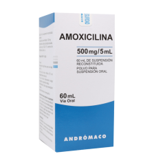 AMOXICILINA 500 MG / 5 ML X 60 ML SUSPENSION ORAL