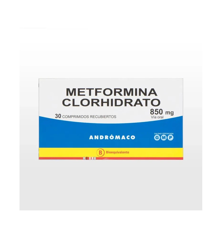 METFORMINA 850 MG X30 COMPRIMIDOS RECUBIERTOS METFORMINA 850 MG X30 COMPRIMIDOS RECUBIERTOS