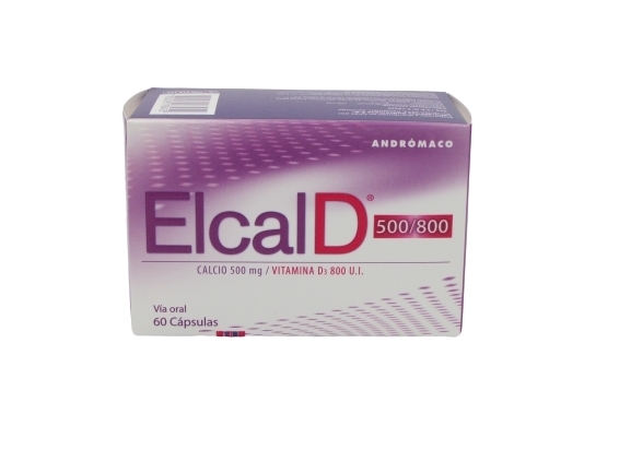 ELCAL D 500 MG / 800 MG X 60 CAPSULAS