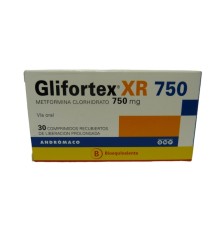 GLIFORTEX XR 750 MG X30 COMPRIMIDOS LIBERACION PROLONGADA