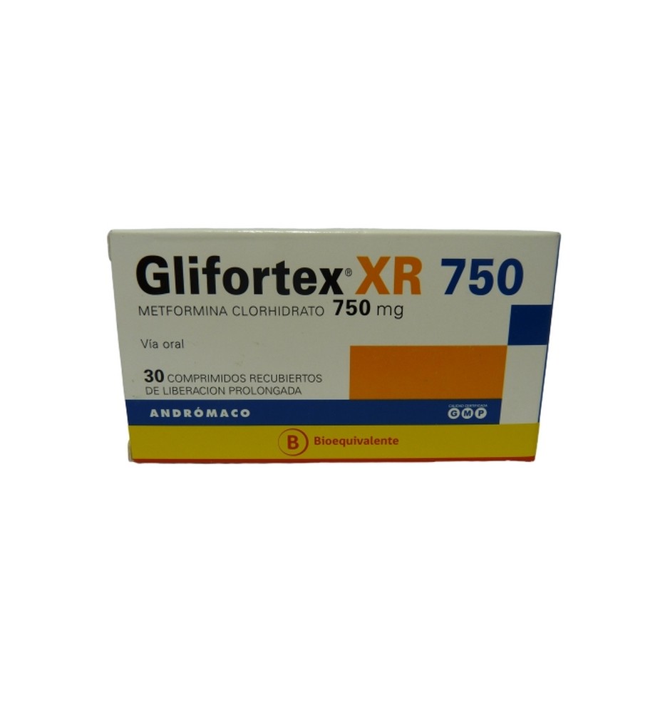 GLIFORTEX XR 750 MG X30 COMPRIMIDOS LIBERACION PROLONGADA
