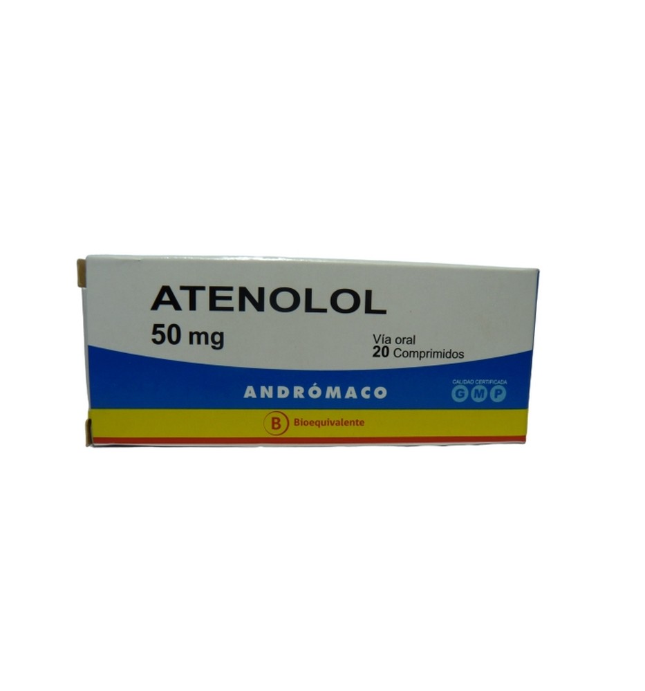 ATENOLOL 50 MG X 20 COMPRIMIDOS ATENOLOL 50 MG X 20 COMPRIMIDOS