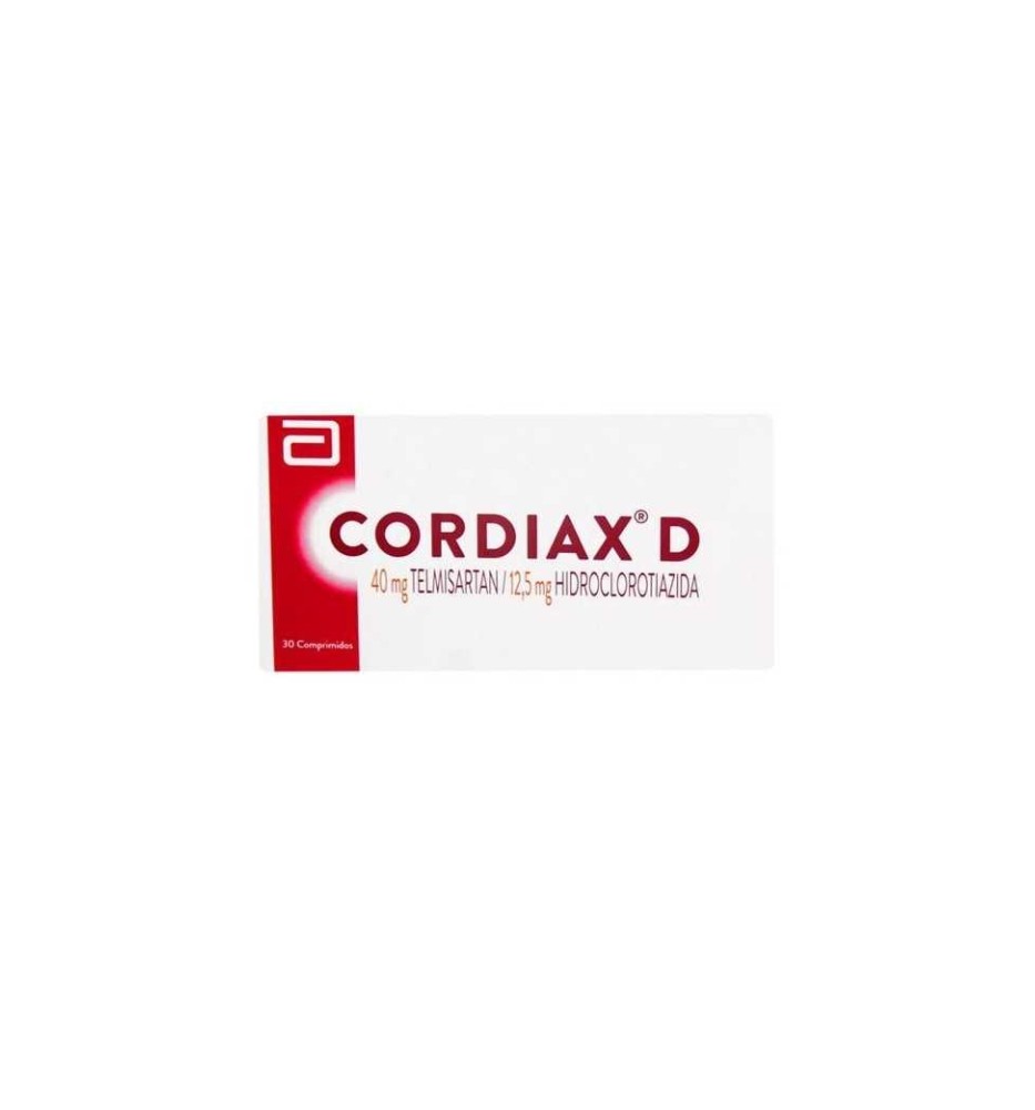 CORDIAX-D 40 MG / 12.5 MG X 40 COMPRIMIDOS CORDIAX-D 40 MG / 12.5 MG X 40 COMPRIMIDOS