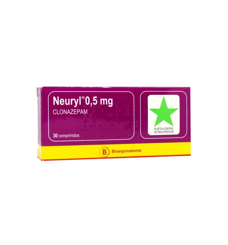 NEURYL 0.5 MG X 30 COMPRIMIDOS NEURYL 0.5 MG X 30 COMPRIMIDOS