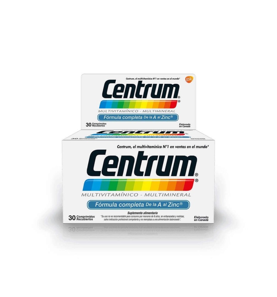 CENTRUM X 30COM. RECUBIERTOS CENTRUM X 30COM. RECUBIERTOS