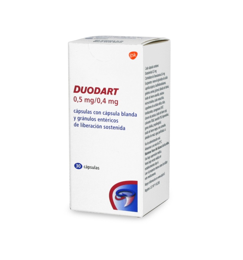 DUODART 0.5 / 0.4 MG X 30 CAPSULAS DUODART 0.5 / 0.4 MG X 30 CAPSULAS