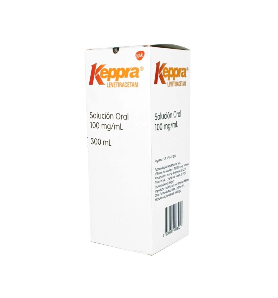 KEPPRA 100 MG X300 ML SOLUCION ORAL