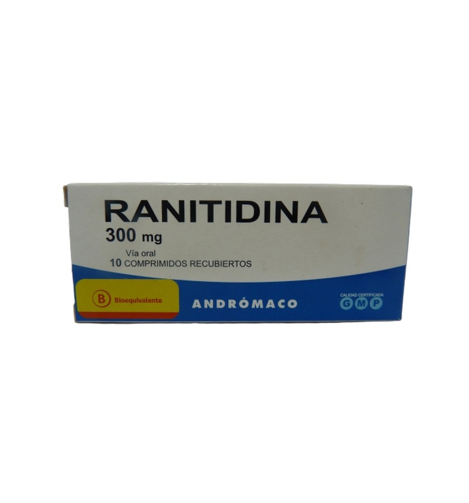 RANITIDINA 300 MG X10 COMPRIMIDOS RANITIDINA 300 MG X10 COMPRIMIDOS