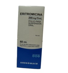 ERITROMICINA 200 MG / 5 ML X 60 ML SUSPENSION ORAL