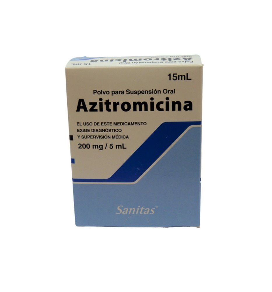AZITROMICINA 200 MG / 5 ML X 15 ML SUSPENSION ORAL AZITROMICINA 200 MG / 5 ML X 15 ML SUSPENSION ORAL
