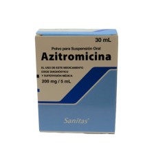 AZITROMICINA 200MG,SUSPENSION ORAL X30
