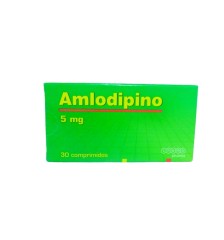 AMLODIPINO 5 MG X 30 COMPRIMIDOS