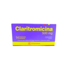 CLARITROMICINA 500 MG X14 COMPRIMIDOS