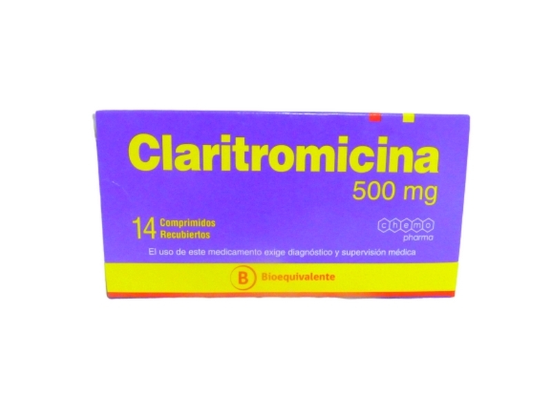 CLARITROMICINA 500 MG X 14 COMPRIMIDOS