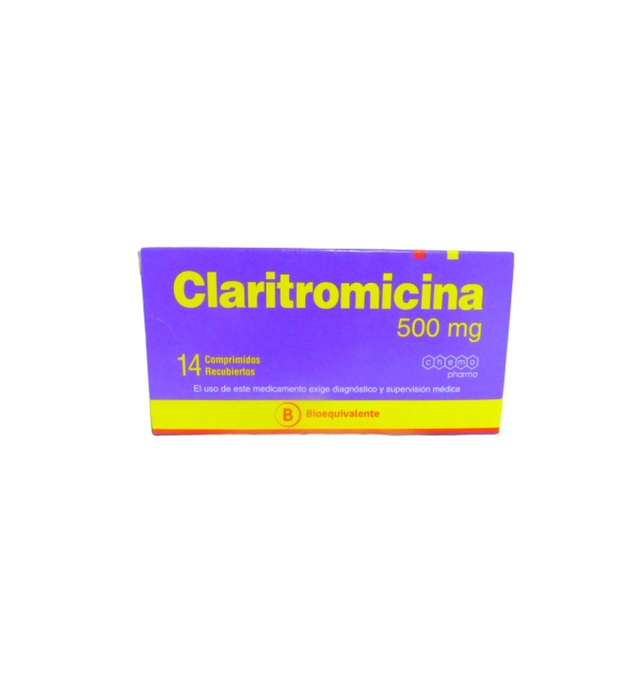 CLARITROMICINA 500 MG X14 COMPRIMIDOS