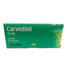 CARVEDILOL 25 MG X 30 COMPRIMIDOS