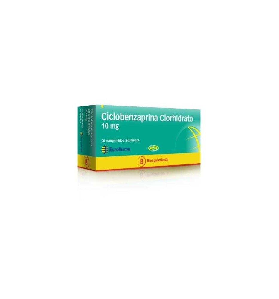 CICLOBENZAPRINA 10 MG X 20 COMPRIMIDOS CICLOBENZAPRINA 10 MG X 20 COMPRIMIDOS